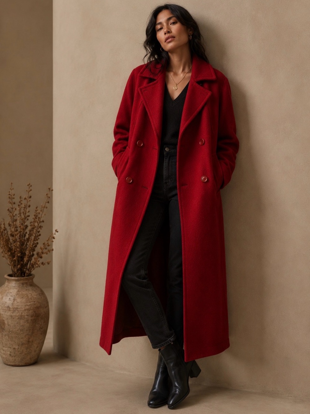 ✨VTG Paris Claude Harvey WMNS Wool & Cashmere coat L